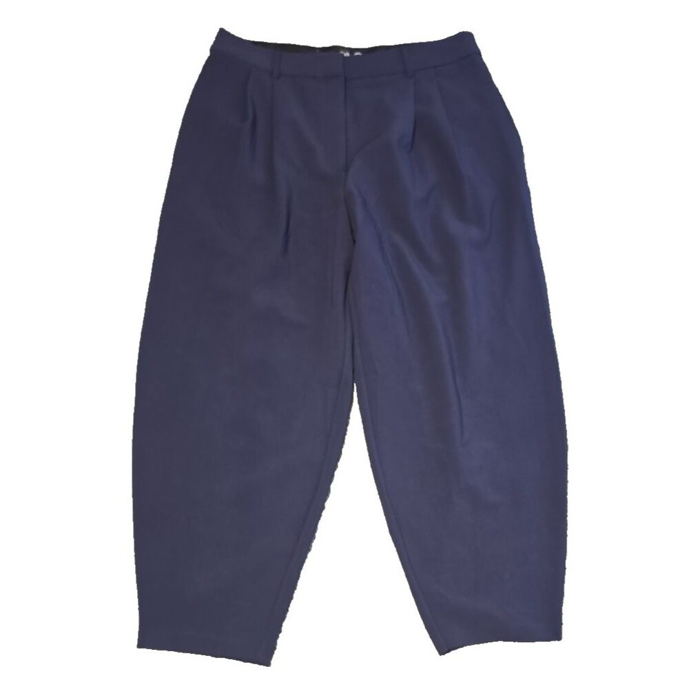 The Devil Wears Prada Scoop Pleated Leg Trouser Darkest Navy Pants 16 New Tags